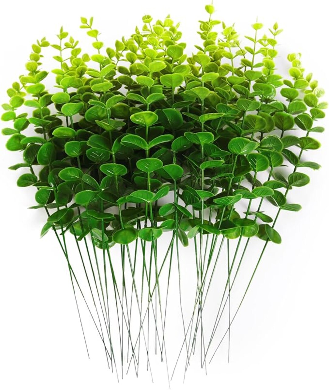 36Pcs Green Eucalyptus Leaves Stems 15 inch Artificial Eucalyptuses Leaf Branches Faux Tender Greenery Picks Spring Wedding Centerpiece Flower Bouquet Arrangement Christmas Office Home Decor